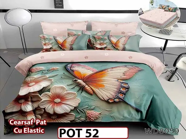 Lenjerie din Finet 5D cu Elastic 4 Piese - POT52