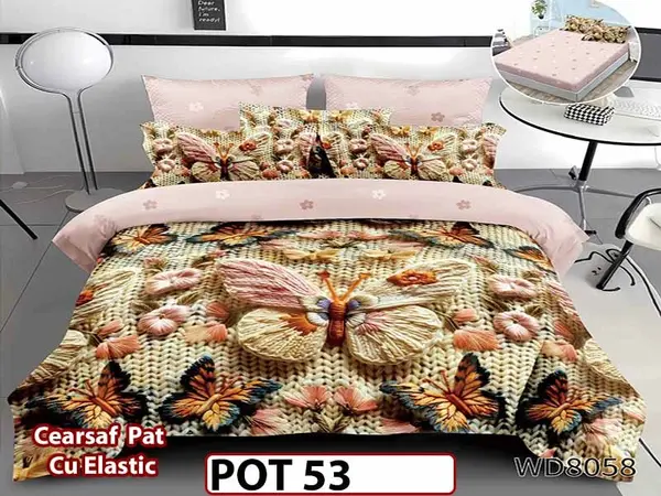 Lenjerie din Finet 5D cu Elastic 4 Piese - POT53