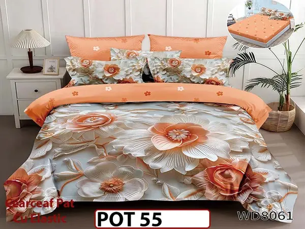 Lenjerie din Finet 5D cu Elastic 4 Piese - POT55
