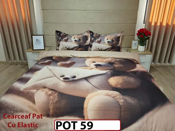 Lenjerie din Finet 5D cu Elastic 4 Piese - POT59