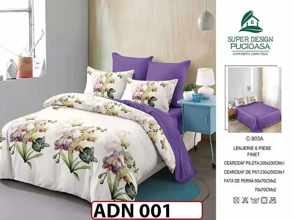 Lenjerie din finet 6 piese - ADN 001