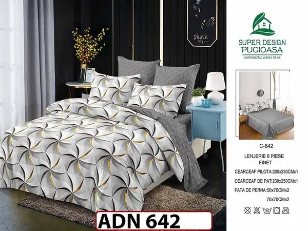 Lenjerie din finet 6 piese - ADN 642