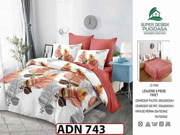 Lenjerie din finet 6 piese - ADN 743