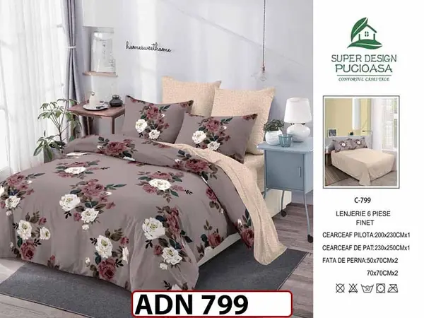 Lenjerie din finet 6 piese - ADN 799