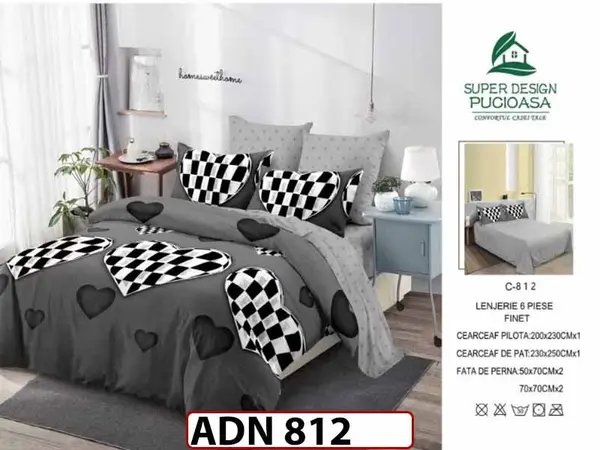 Lenjerie din finet 6 piese - ADN 812