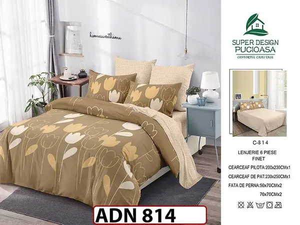 Lenjerie din finet 6 piese - ADN 814