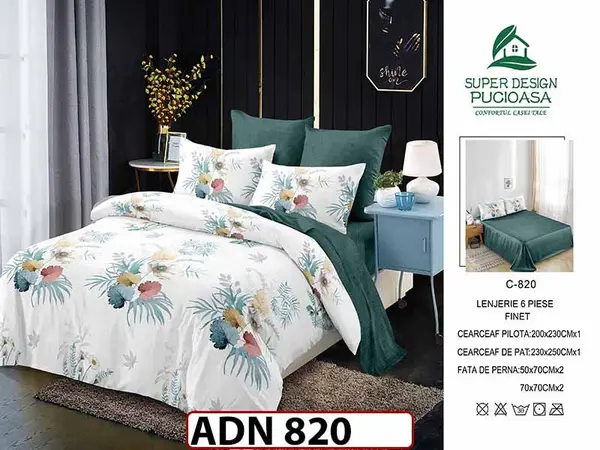 Lenjerie din finet 6 piese - ADN 820
