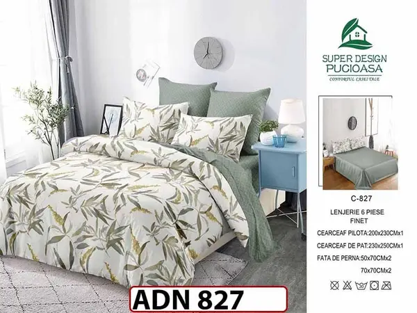 Lenjerie din finet 6 piese - ADN 827