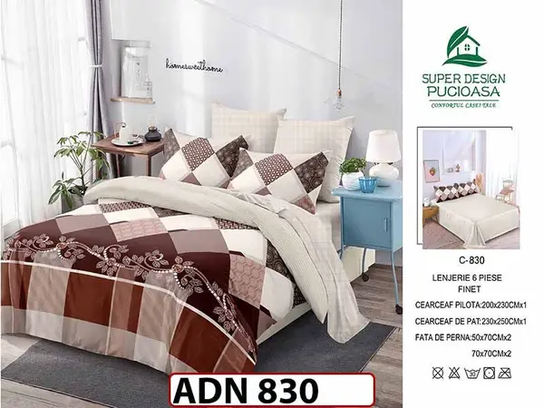 Lenjerie din finet 6 piese - ADN 830
