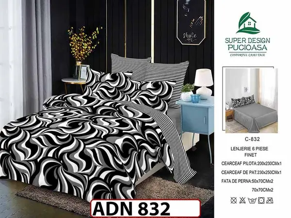Lenjerie din finet 6 piese - ADN 832