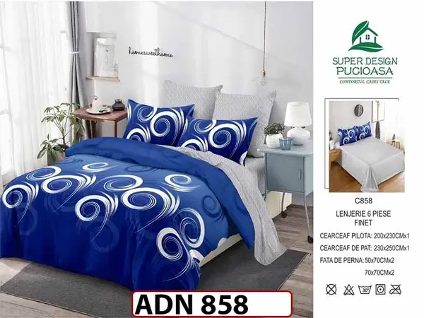 Lenjerie din finet 6 piese - ADN 858