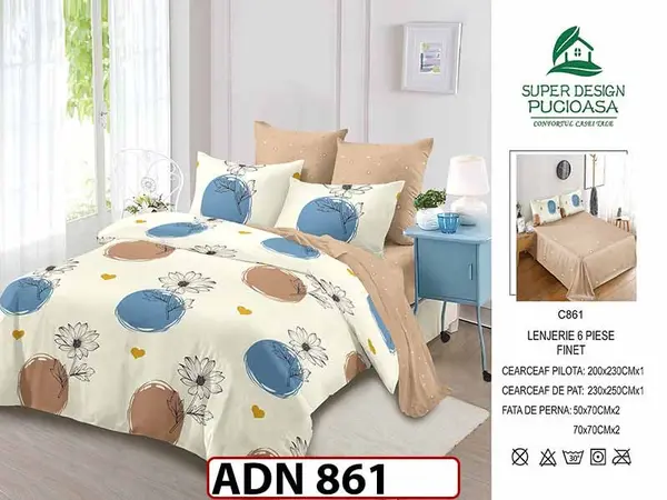 Lenjerie din finet 6 piese - ADN 861