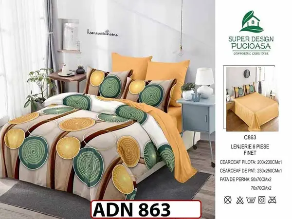 Lenjerie din finet 6 piese - ADN 863