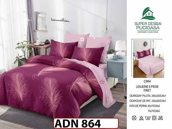 Lenjerie din finet 6 piese - ADN 864