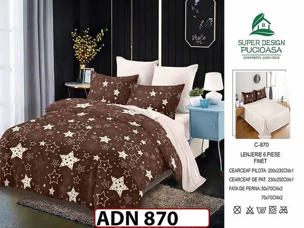 Lenjerie din finet 6 piese - ADN 870