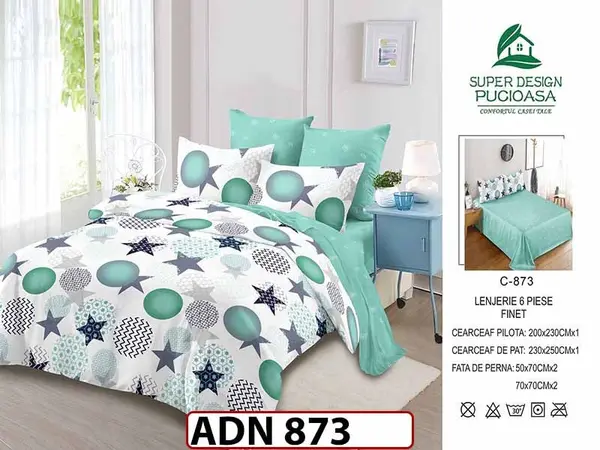 Lenjerie din finet 6 piese - ADN 873
