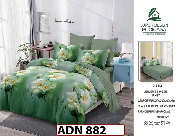 Lenjerie din finet 6 piese - ADN 882