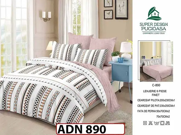 Lenjerie din finet 6 piese - ADN 890