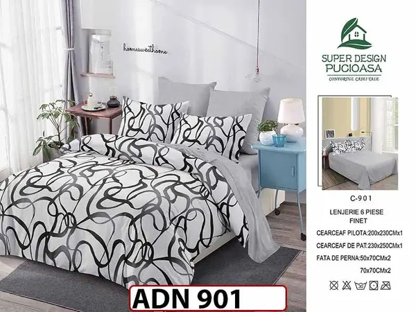 Lenjerie din finet 6 piese - ADN 901