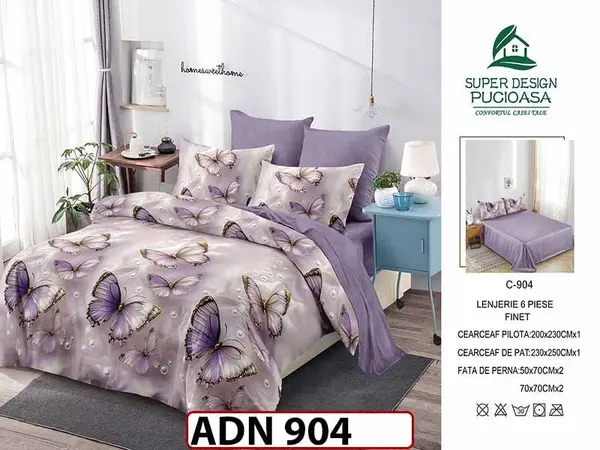Lenjerie din finet 6 piese - ADN 904