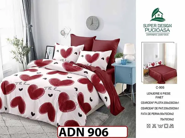 Lenjerie din finet 6 piese - ADN 906