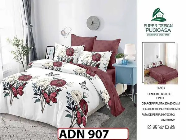 Lenjerie din finet 6 piese - ADN 907