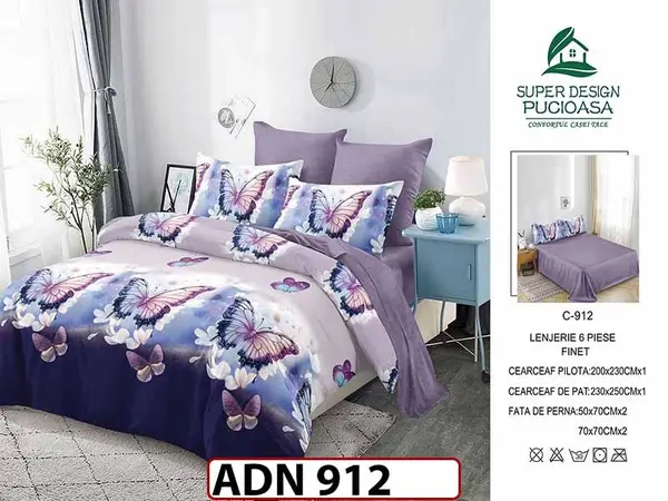 Lenjerie din finet 6 piese - ADN 912
