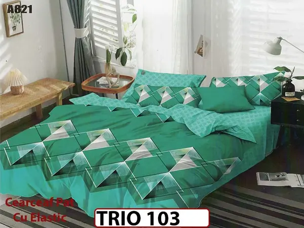 Lenjerie din finet 6 piese cu elastic - TRIO103