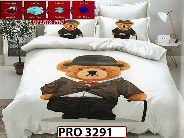 Lenjerie din finet 6 piese - PRO 3291