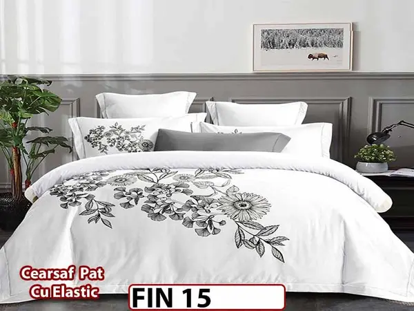 Lenjerie din Finet Elegant 4 piese cu elastic - FIN 15