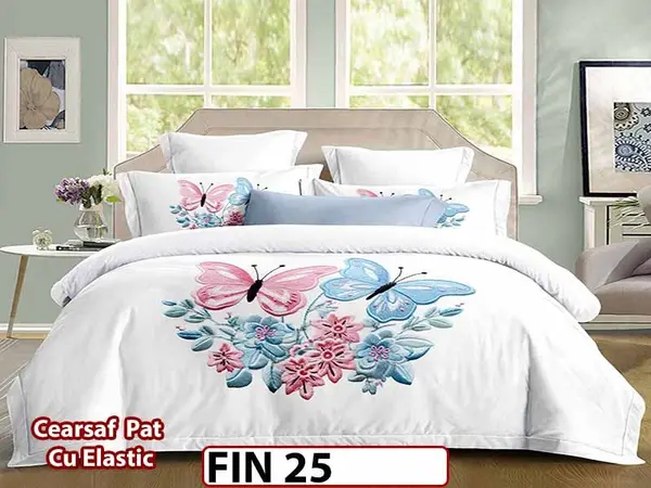 Lenjerie din Finet Elegant 4 piese cu elastic - FIN 25