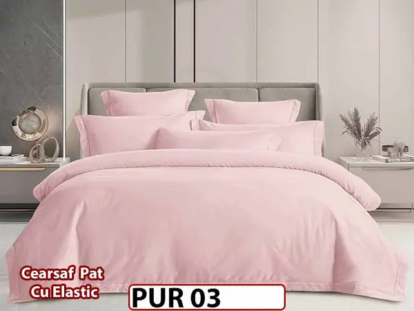 Lenjerie din Finet Fin 4 Piese cu Elastic - PUR 03