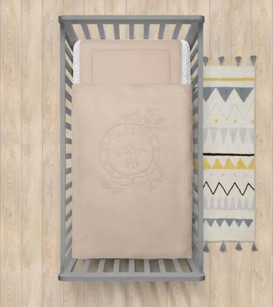 Lenjerie pat 2 piese cu umplutura Animals and Love Lion A002