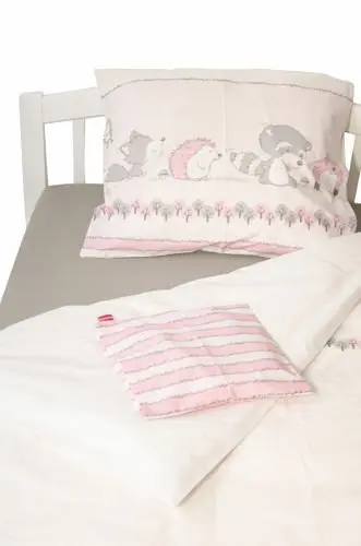 Lenjerie pat copii Odette Pink KidsDecor din bumbac 100x15040x60 cm