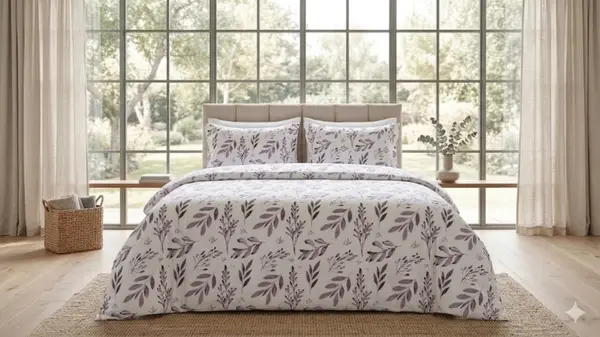 Lenjerie pat Ranforce 100% Cotton Pro (Ivory Glow)