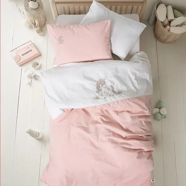 Lenjerie Patut Bebe Bonic Alb (Bumbac 100%)