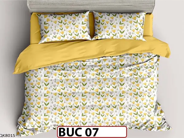 Lenjerie pentru 1 persoana din bumbac 100% 4 piese -BUC07