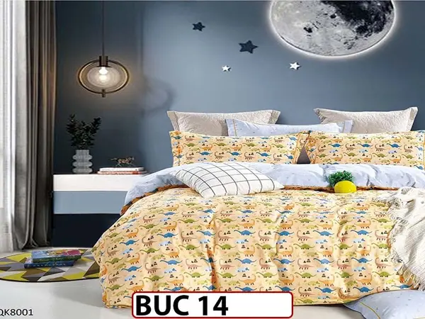 Lenjerie pentru 1 persoana din bumbac 100% 4 piese -BUC14