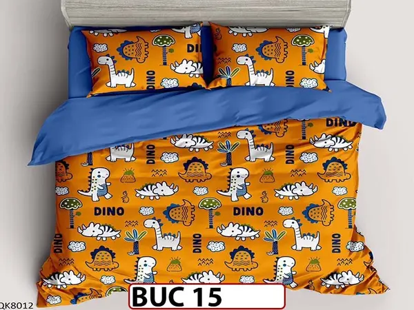 Lenjerie pentru 1 persoana din bumbac 100% 4 piese -BUC15