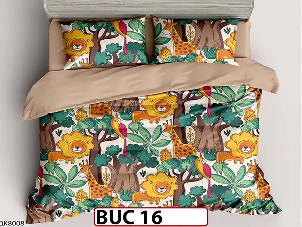 Lenjerie pentru 1 persoana din bumbac 100% 4 piese -BUC16