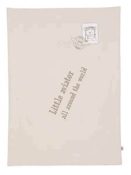 Lenjerie pentru patut copii set 4 piese Little Aviator