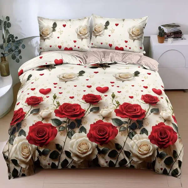 Lenjerie Roses (Bumbac Satinat)