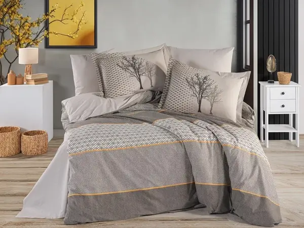 Lenjerie Tanya Brown (Bumbac 100% Poplin)
