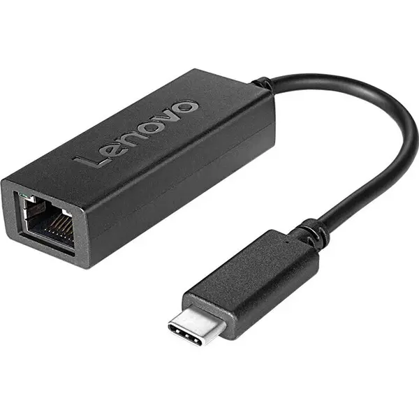 Lenovo Adaptor Lenovo USB C la RJ-45, Negru
