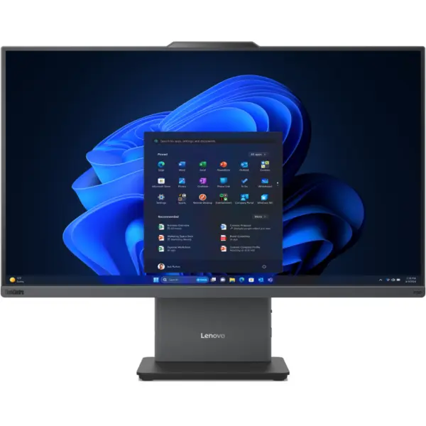 Lenovo All In One PC Lenovo ThinkCentre neo 50a Gen 6, Display 27 FHD IPS, Procesor Intel Ultra 5 226V 2.1GHz Lunar Lake, 16GB RAM, 512GB SSD, Placa video Intel Arc, NO OS