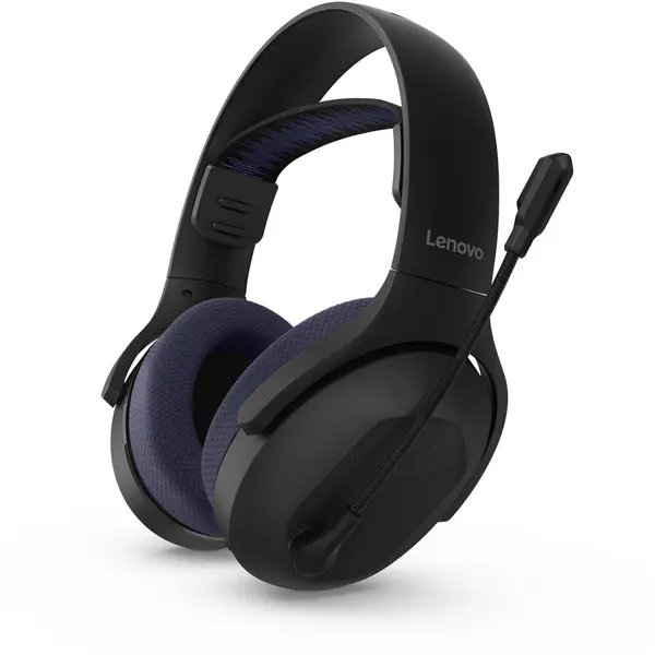 Lenovo Casti de gaming wireless Lenovo Legion H410, Wi-Fi, Bluetooth & 2.4GHz, Negru