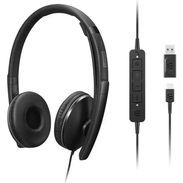 Lenovo Casti Lenovo Gen 2, 4XD1P83425, USB-A , Wired Stereo Headset, Negru