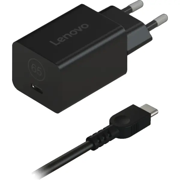 Lenovo Incarcator laptop Lenovo G0A6GN65EU, 65W, USB Type-C, universal, cablu 1.8m, Negru