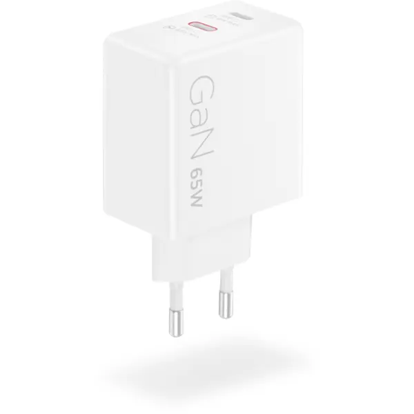 Lenovo Incarcator Lenovo dual USB-C 65W GaN, USB-C, 65 W, Alb