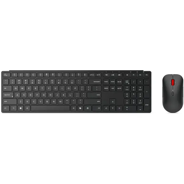 Lenovo Kit Wireless Lenovo Multi-Mode Pro Combo - Tastatura, USB Wireless/Bluetooth, Eclipse Black + Mouse Optic, USB Wireless/Bluetooth, Negru